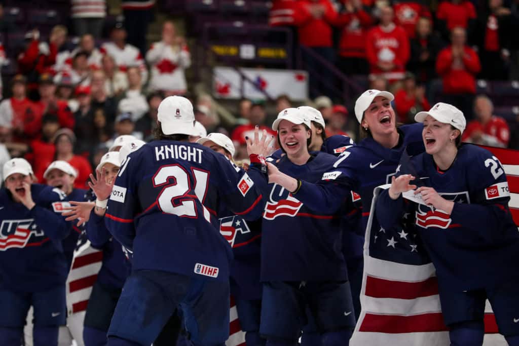 USA juhlii jääkiekon MM-kultaa USA juhlii jääkiekon MM-kultaa