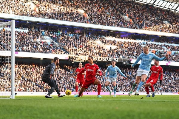Erling Haaland teki hurjan ennätyksen - Liverpool aiheutti silti Man Citylle pettymyksen Erling Haaland teki hurjan ennätyksen – Liverpool aiheutti silti Man Citylle pettymyksen