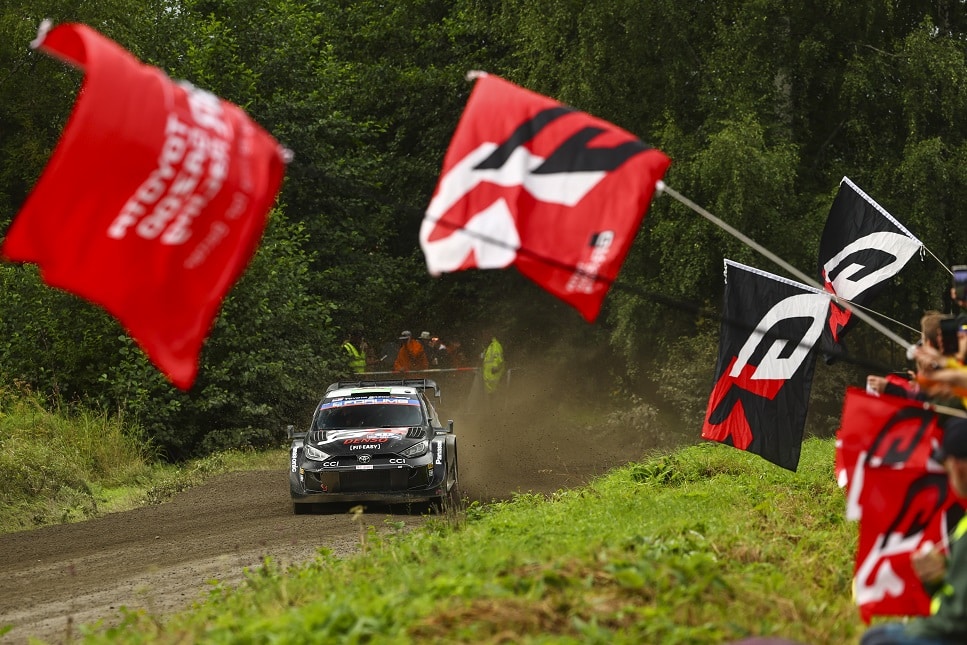 Toyota-kuskille karmea katastrofi Suomen MM-rallissa Toyota-kuskille karmea katastrofi Suomen MM-rallissa